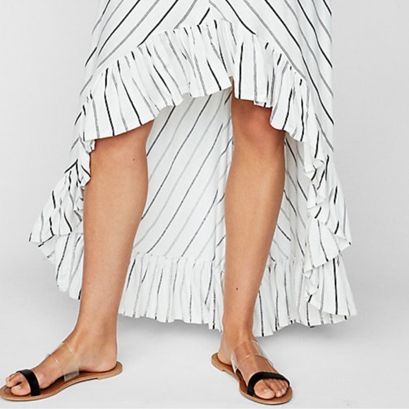 Express high-low stripe cutout spaghetti strap dress size XS - Picture 4 of 13